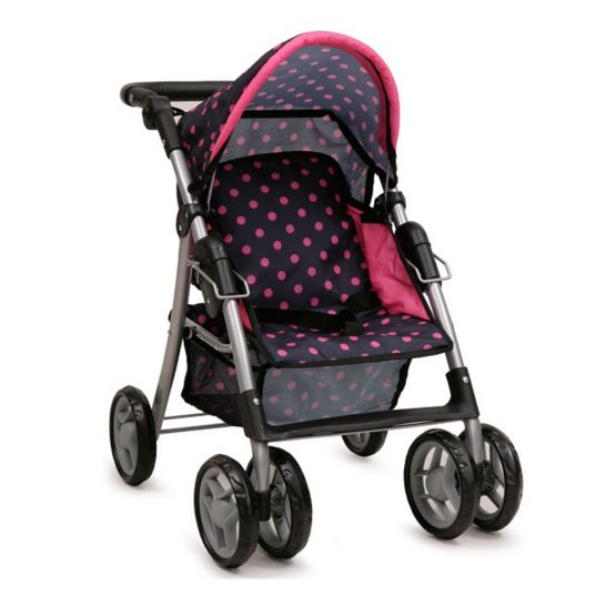 Детска количка за кукли Pinky dots – 9352