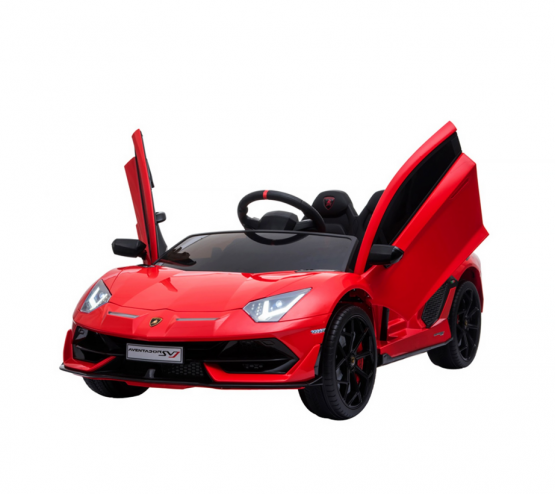 Електрическа кола Lamborghini с меки EVA гуми червен