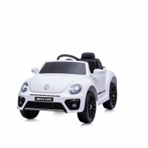 Лицензирана акумулаторна кола VW Beetle Dune Convertible, бяла
