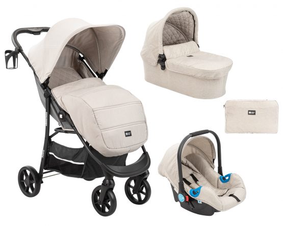 Комбинирана количка 3 в 1 Selina Light Beige
