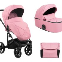 Комбинирана количка 2в1 с твърд кош Amani Pink