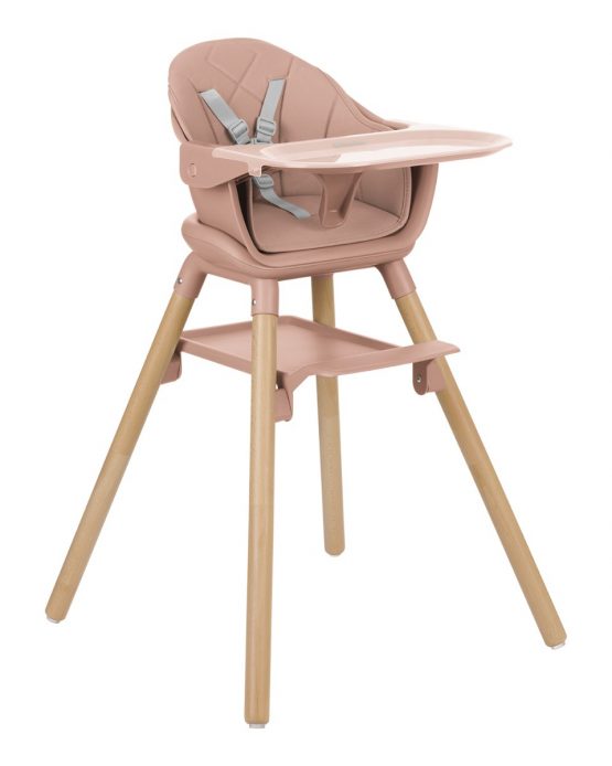 Стол за хранене 2в1 Woody Pink 2024