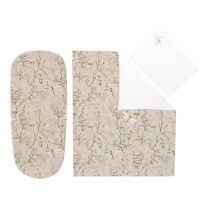 Бебешки спален комплект за количка 6 части Secret Garden Beige