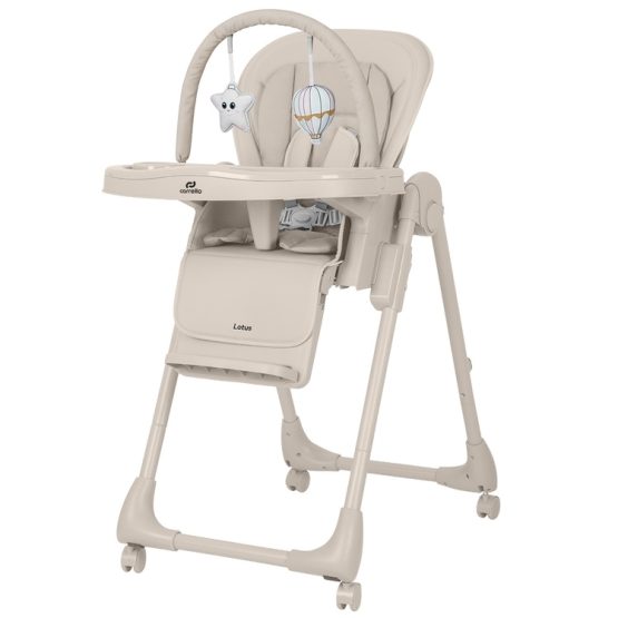 Детско столче за хранене Carrello Lotus 2в1 CRL-12101 цвят Dune Beige