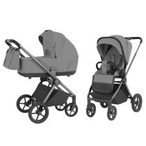 Бебешка количка 2w1 CARRELLO Ultra CRL-6527 Копринено сива